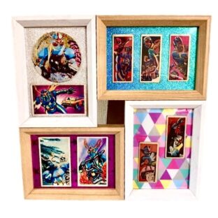 イナズマンと超人バロムワンのメンコの額装が懐かしい！！