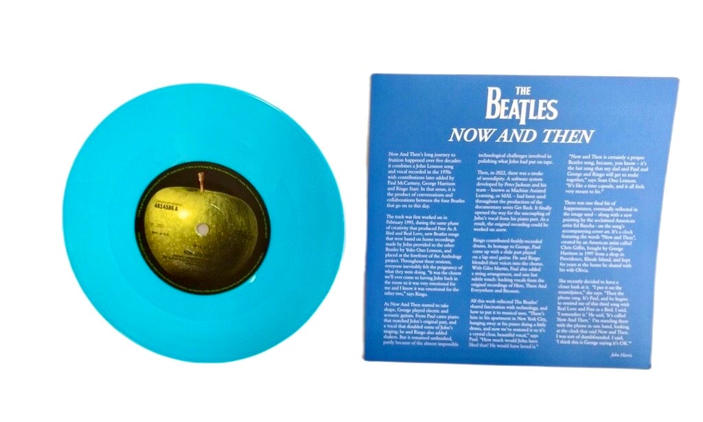 NOW AND THEN Blue Vinyl 7INCH Beatles 限定1点！ | 開運大吉懐古堂