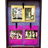 往年の王貞治・長嶋茂雄両選手（ON）と巨人９連覇のペナント、高田繁選手のホームインのカルビーのプロ野球カード4点額装セット‼️フレームスタンド付き‼️