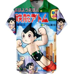 懐かしのメンズクラシックコミック 半袖シャツ Lサイズのみ　限定1点