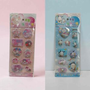 水入りぷっくりシール2枚セット（B）マイメロディ・ポチャッコ限定1点