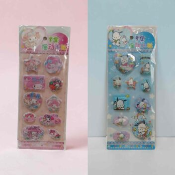 水入りぷっくりシール2枚セット（B）マイメロディ・ポチャッコ限定1点