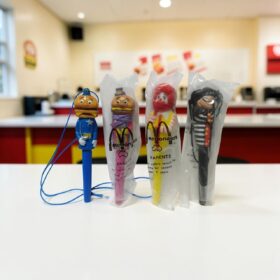 マクドナルド フィギュア付きボールペン4種 限定1点